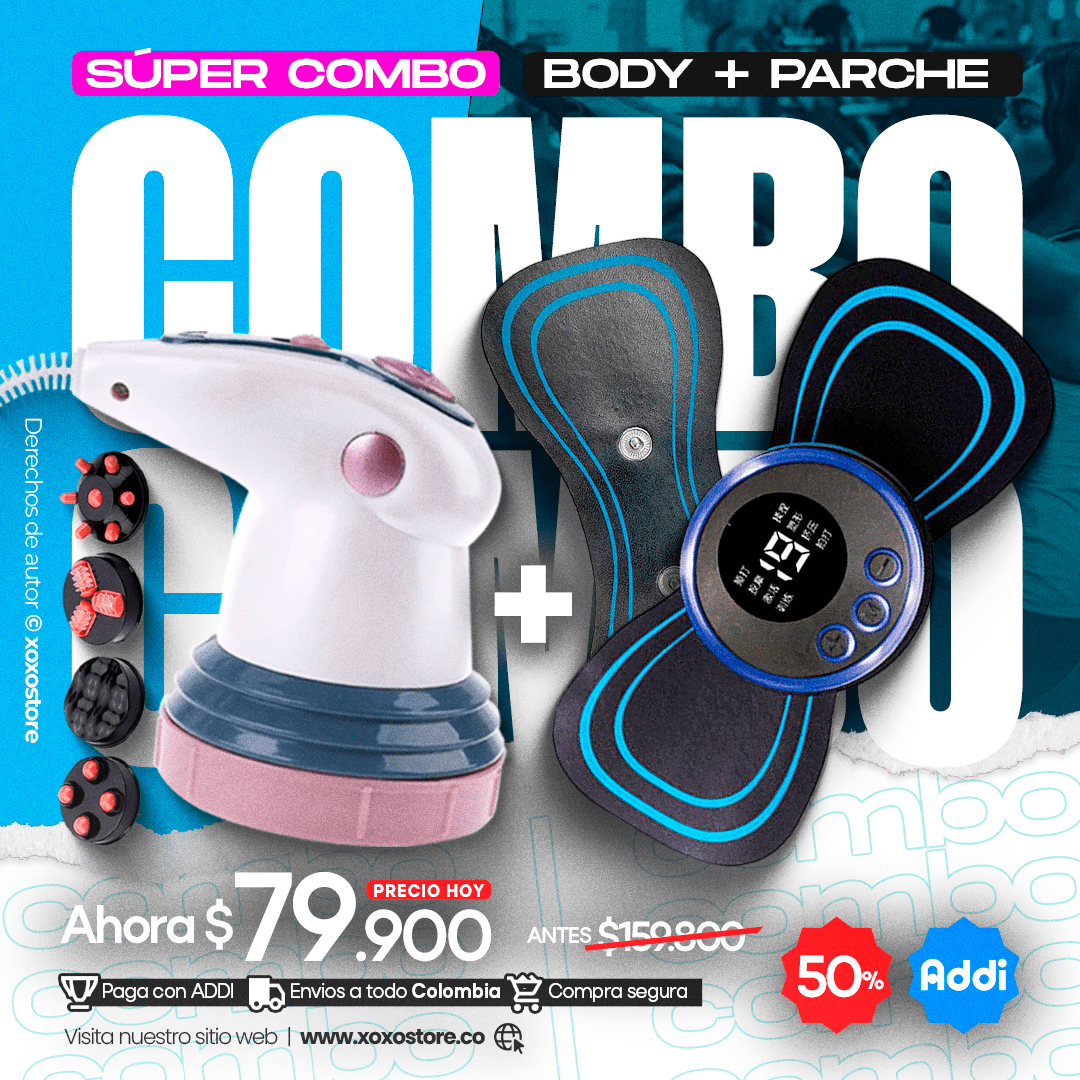 Masajeador+parche mariposa