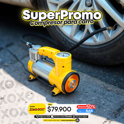 Compresor  de aire para carro o bicicleta u otros