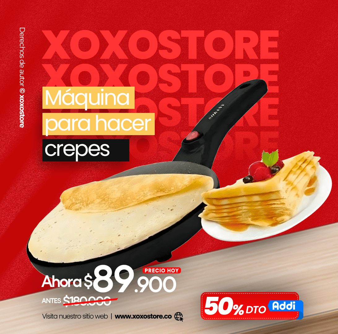 Maquina para hacer crepes