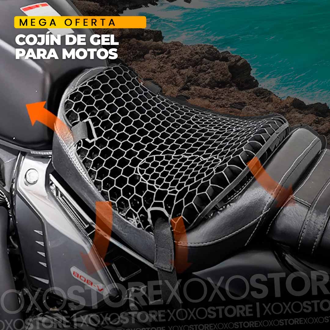Cojin de gel para asiento de moto