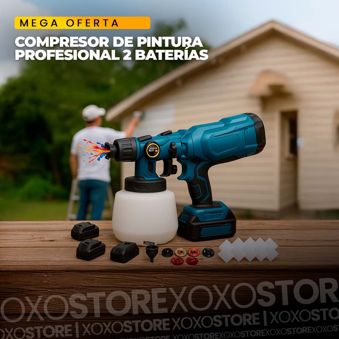 Compresor de pintura profesional de 2 baterias