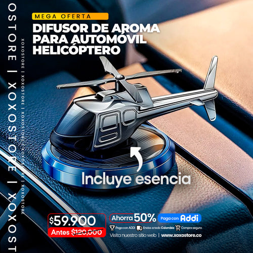 Difusor de aroma para automovil helicoptero
