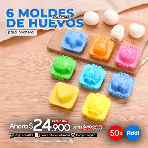 Molde de huevos por 6 unidades