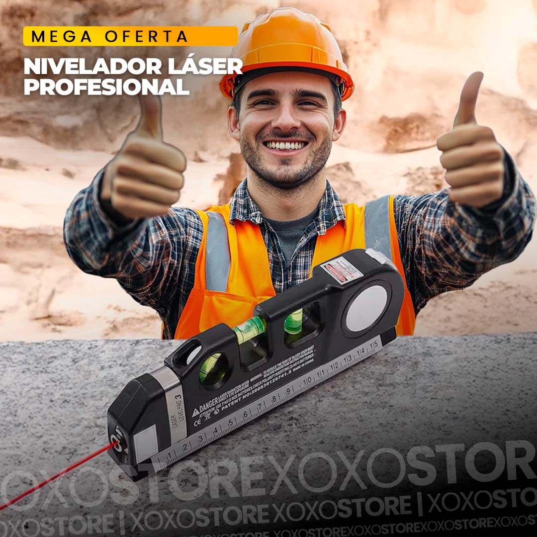 Nivel laser con metro