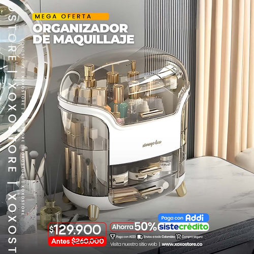 Organizador de maquillaje viral verde