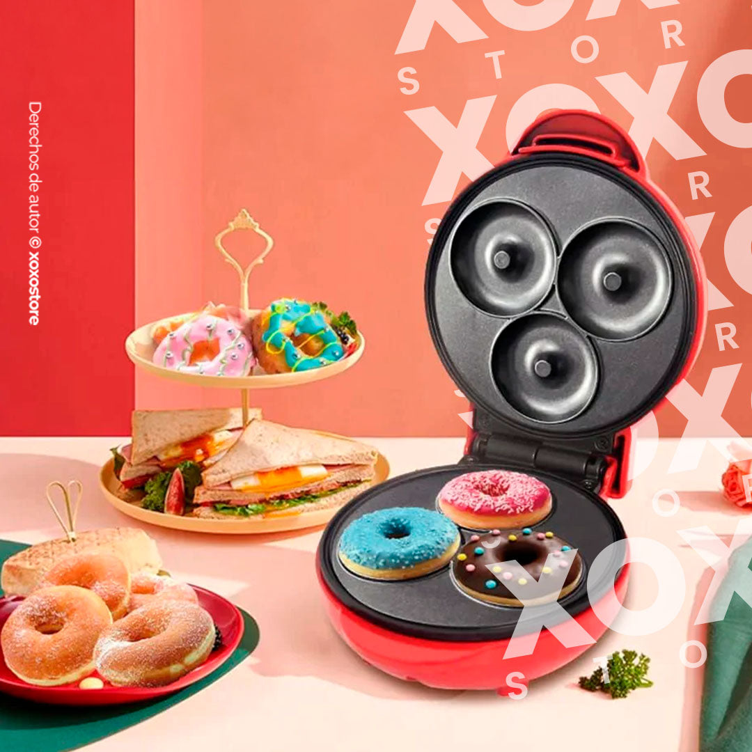 Mini Maquina De Donas de 3 puestos