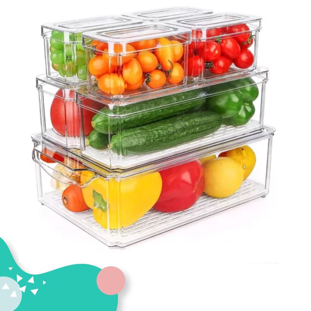 Organizador de nevera por 7 unidades  ACRILICO