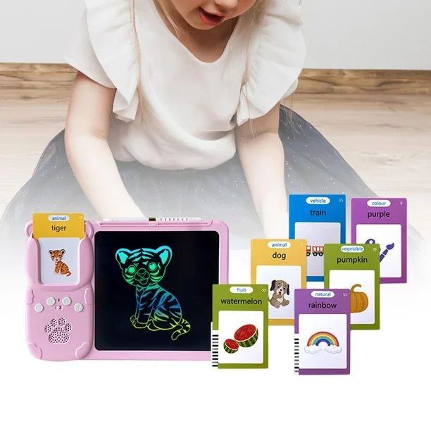 Tarjetas de aprendizaje  parlante con tableta lcd