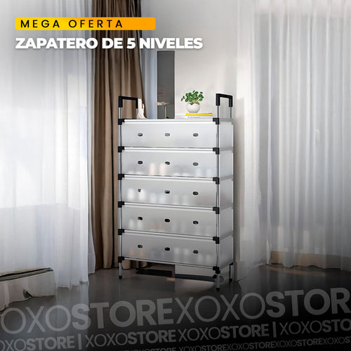 Organizador de zapatos con tapa 5 niveles