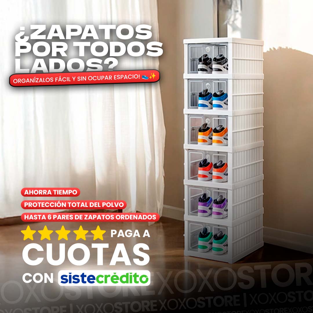 Zapatero plegable caja 6 niveles