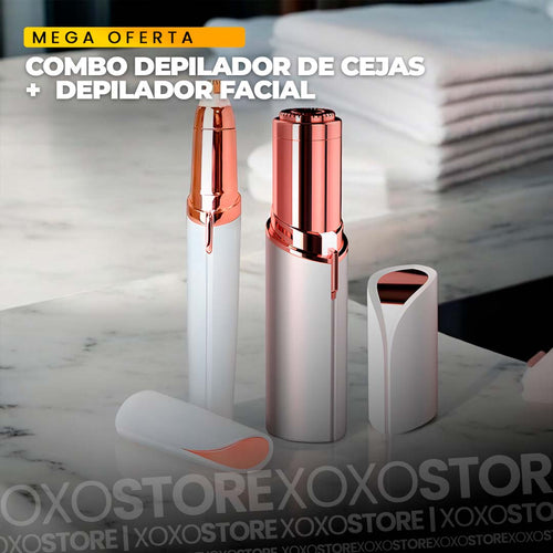 Super combo depilador de cejas+depilador facial