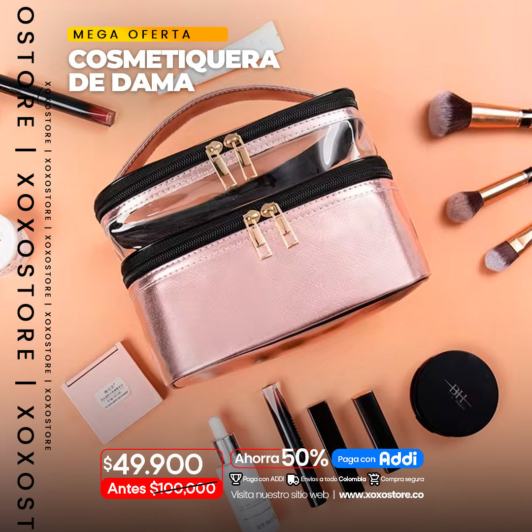 Cosmetiquera de dama hipermeable