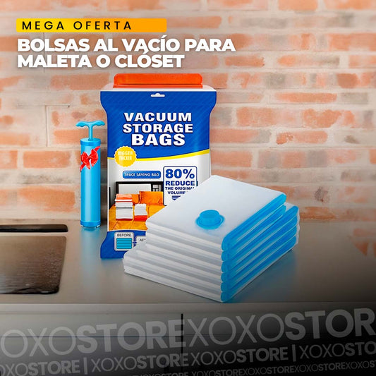 Kit de bolsas plasticas al vacio para viaje