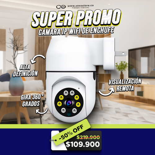 CAMARA WIFI IP TIPO ENCHUFE