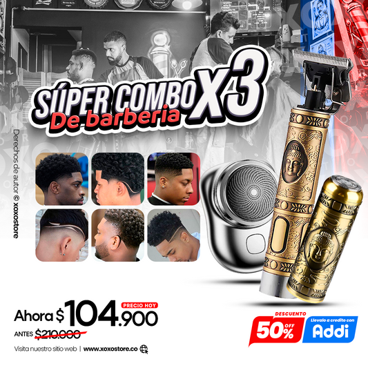 Super combo de barberia x 3