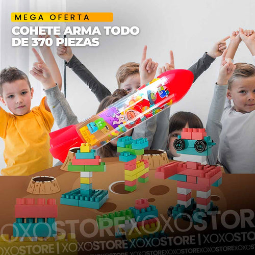 Cohete arma todo infantil de 370 piezas