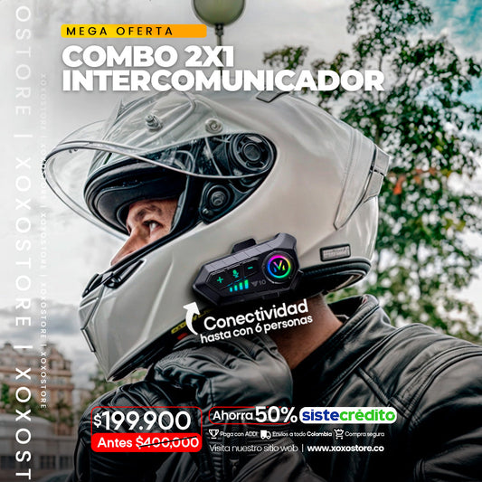 2X1 intercomunicador para motos