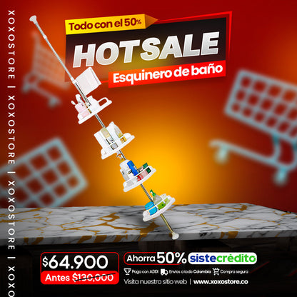 Organizador esquinero para baños