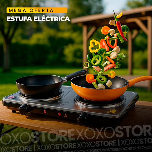 Estufa electrica  de 2 puestos Sokany