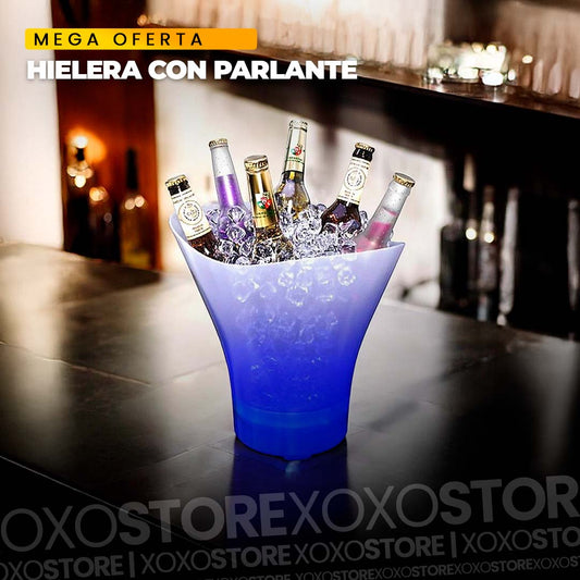 Hielera con parlante