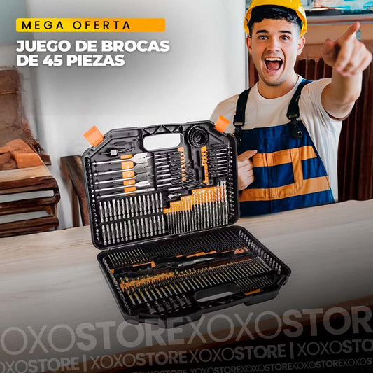 Juego de brocas de 45 piezas