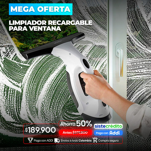 Limpiador de ventanas recargable