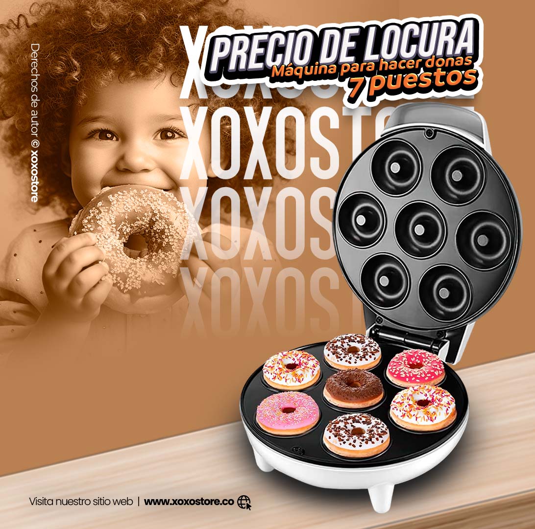 Maquina Mini Donas De 7 Puestos