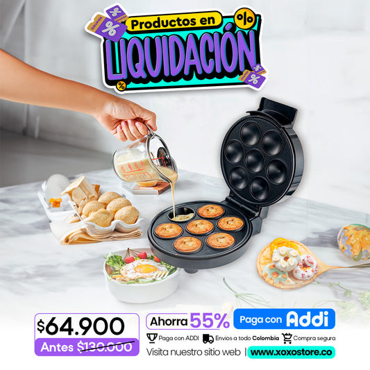 Maquina para hacer cupcakes de 8 puestos