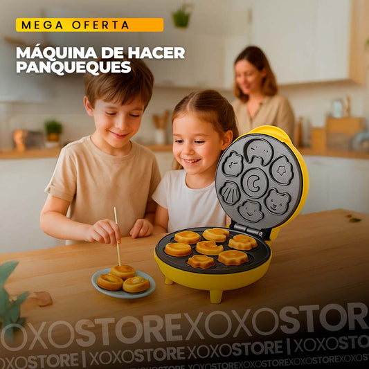 Maquina de hacer panqueques con figuras para niños
