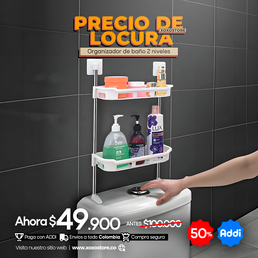 ORGANIZADOR DE BAÑO 2 NIVELES
