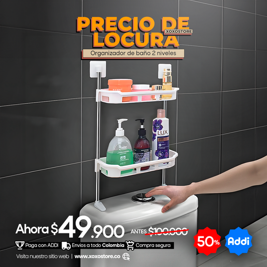 ORGANIZADOR DE BAÑO 2 NIVELES