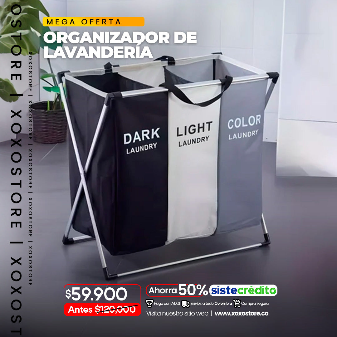 Organizador de lavanderia por 3