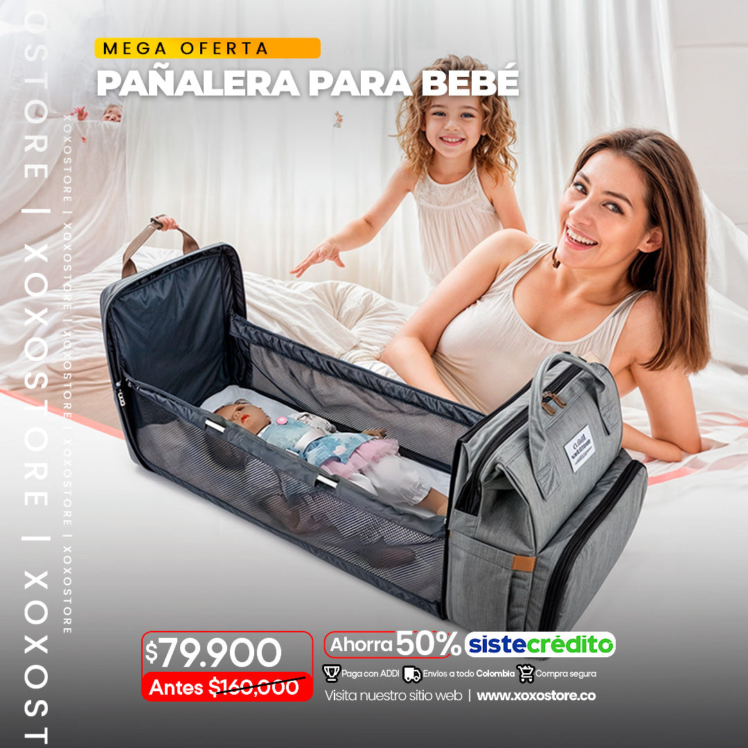 Pañalera expandible 2 en 1