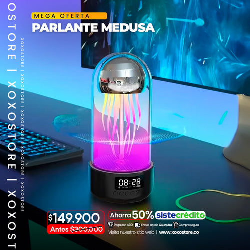 Parlante y lampara medusa