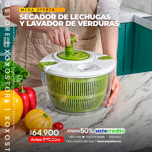 Secador de lechuga y lavador de verduras