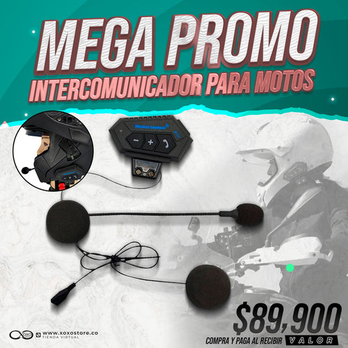 INTERCOMUNICADOR PARA CASCOS DE MOTOS