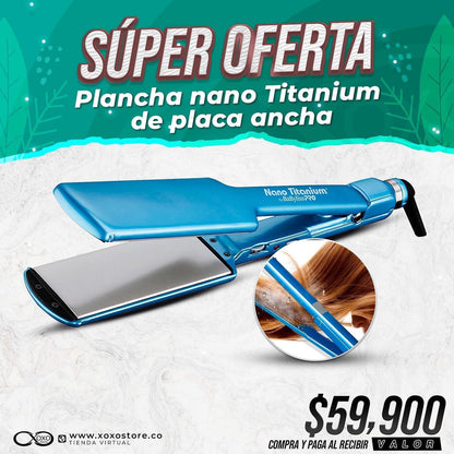 PLANCHA NANO TITANIUM PLACA ANCHA