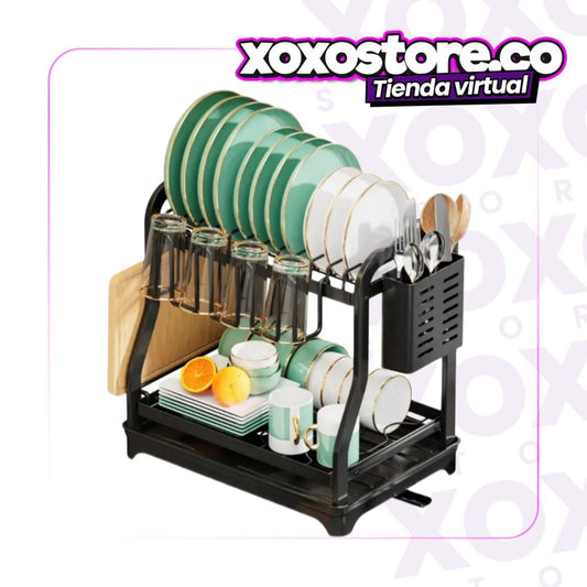 ESCURRIDOR Y ORGANIZADOR DE 2 NIVELES