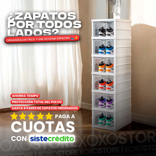 Zapatero plegable caja 6 niveles