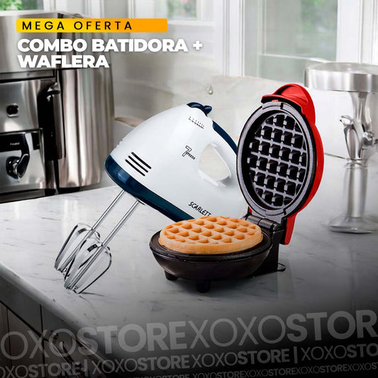 Super combo waflera+batidora