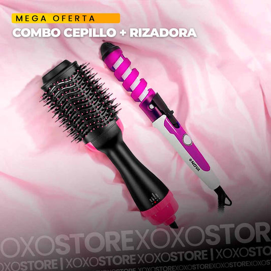 COMBO CEPILLO SECADOR + RIZADORA