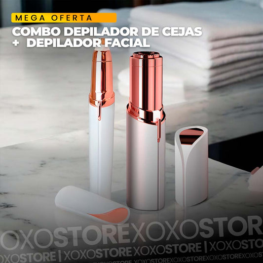 Super combo depilador de cejas+depilador facial