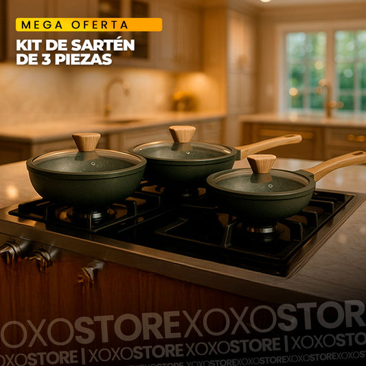 Juego de sartenes de lujo de X3